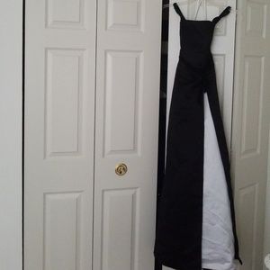 Black and white prom dress